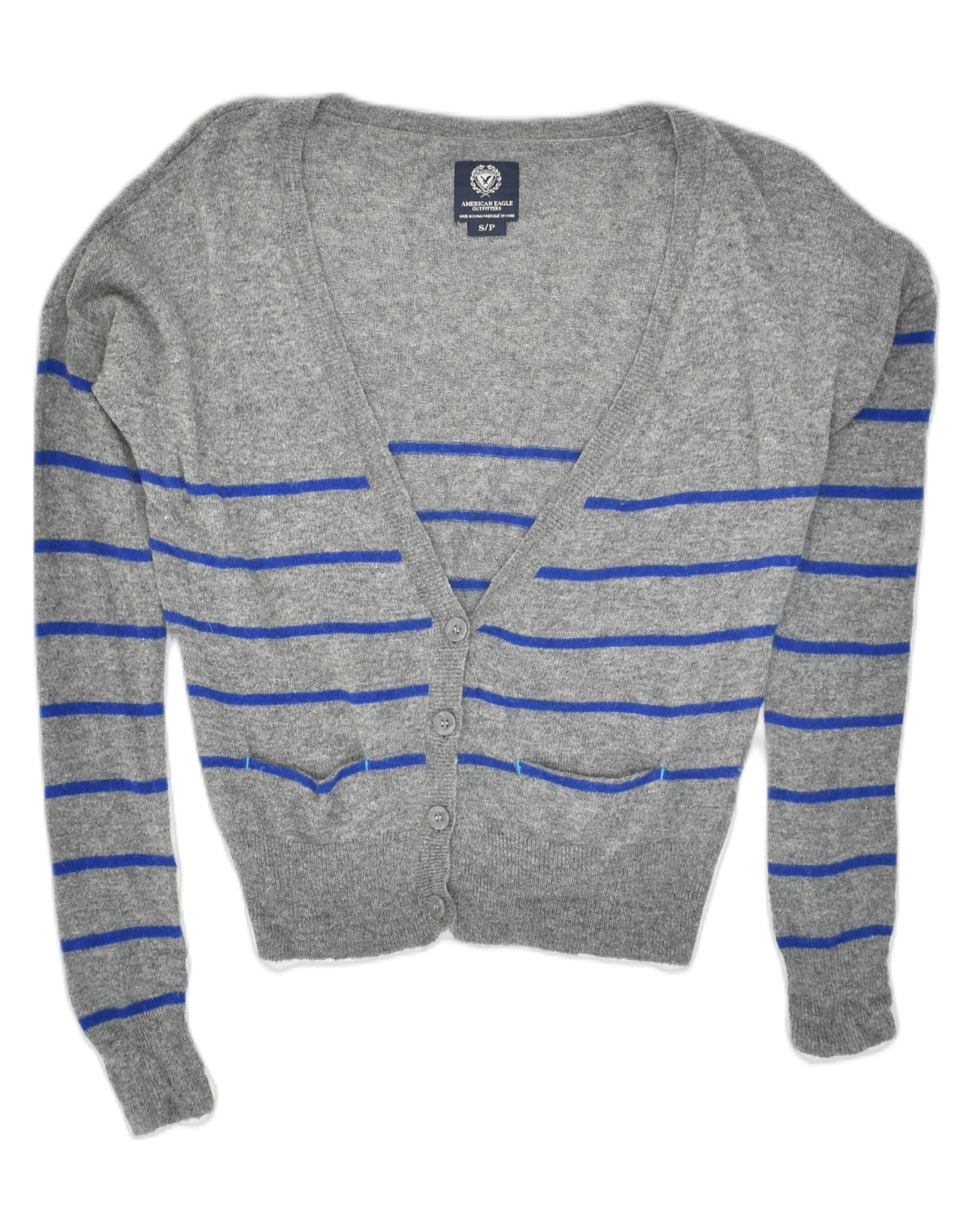 American eagle hot sale gray sweater