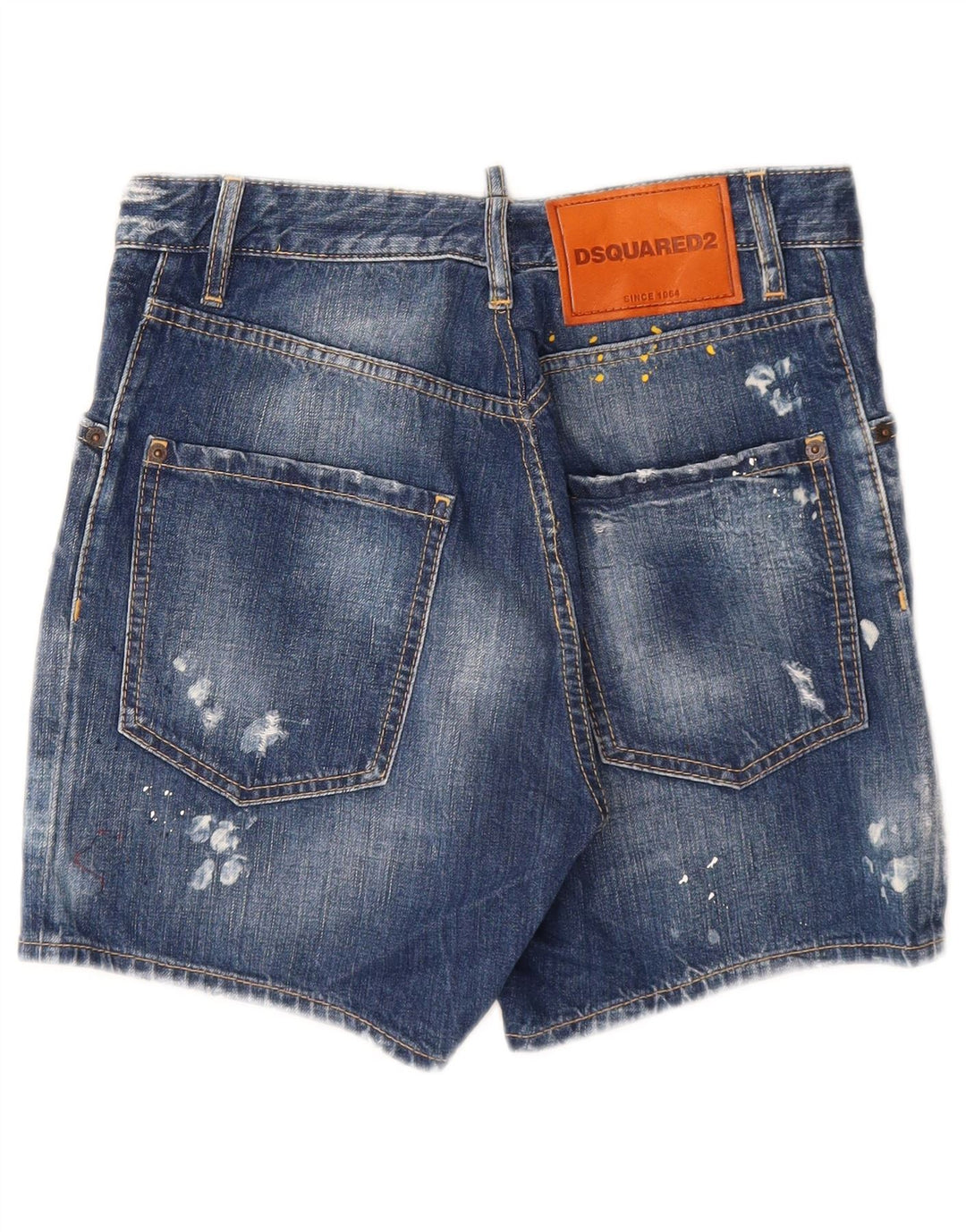 Dsquared2 Womens Distressed Denim Shorts IT 44 Medium W28  Blue Cotton