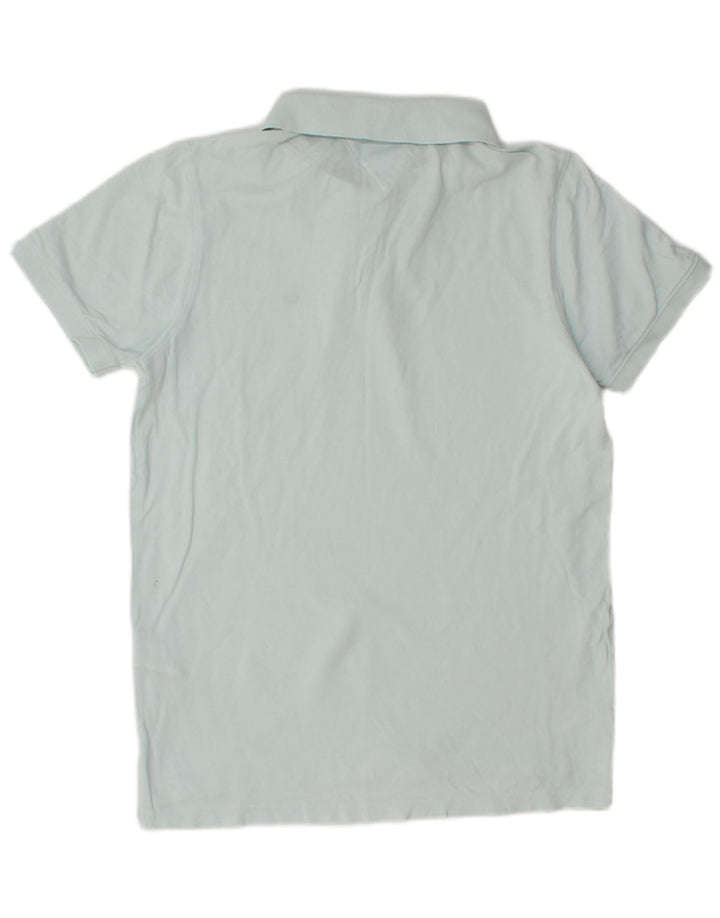 TOMMY HILFIGER Mens Polo Shirt Medium Blue Cotton
