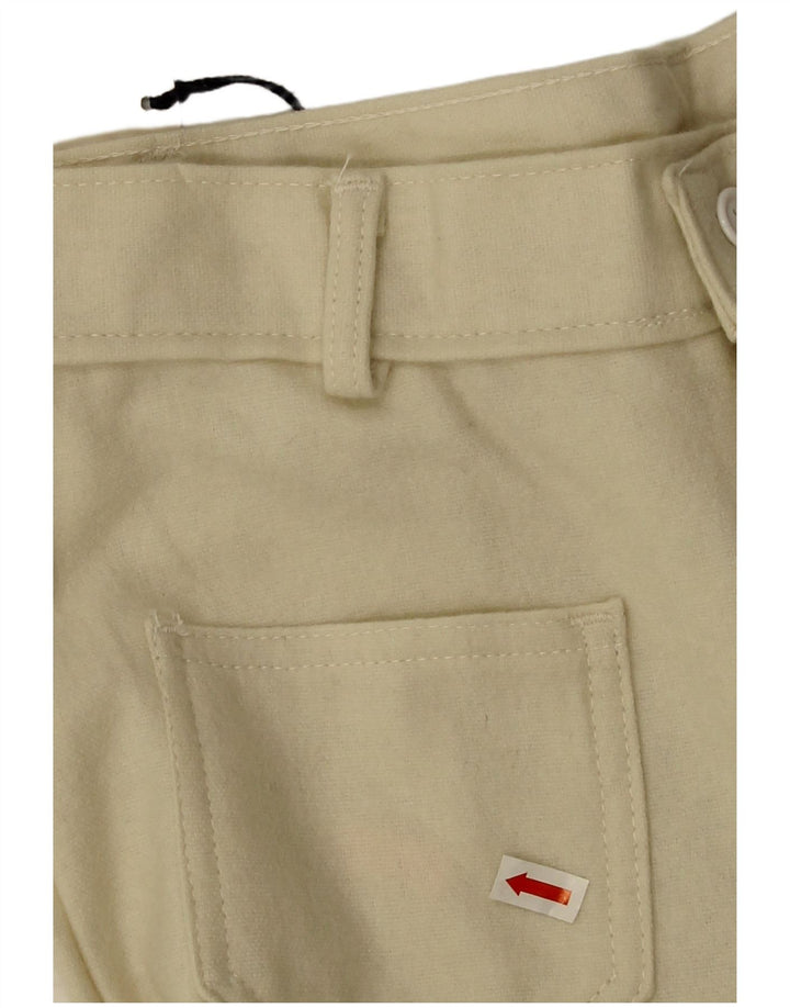 Vintage Womens Bootcut Casual Trousers IT 40 Small W26 L32 Beige