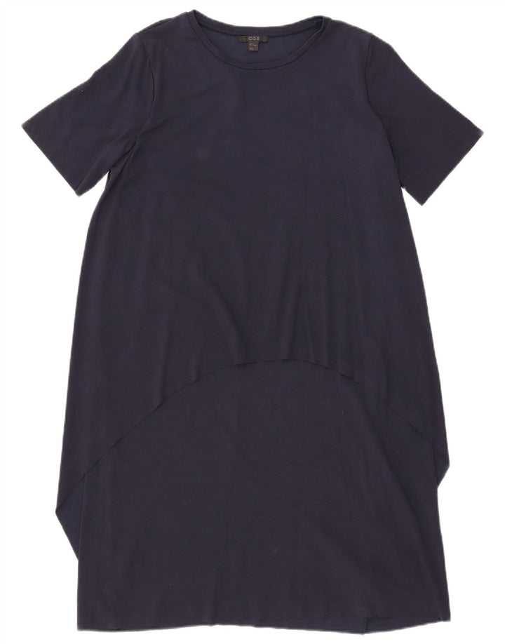 Cos Womens Tent Dress UK 14 Medium Navy Blue Viscose