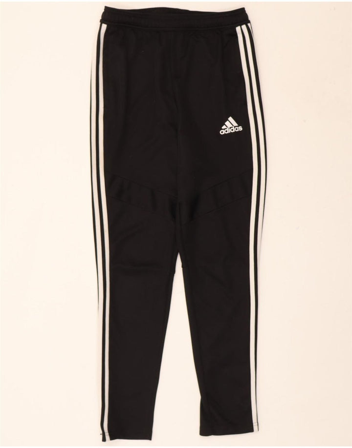 ADIDAS Boys Climacool Tracksuit Trousers 13-14 Years Black Polyester Vintage Adidas and Second-Hand Adidas from Messina Hembry 
