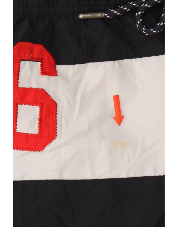 Superdry Mens Graphic Swimming Shorts Small Navy Blue Colourblock