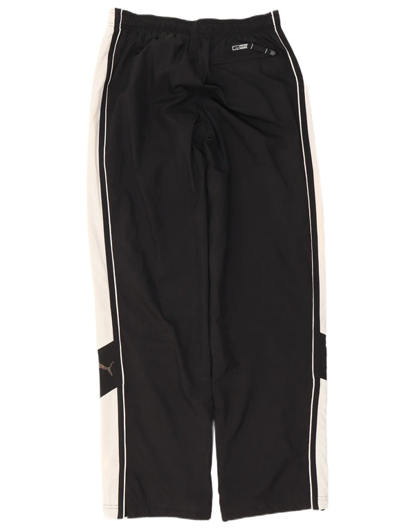 PUMA Mens Tracksuit Trousers Medium  Black Colourblock Polyester