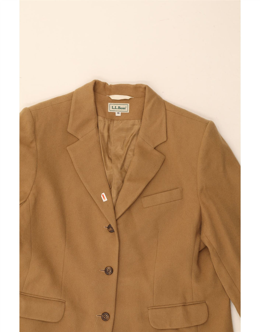 L.L.BEAN Womens 3 Button Blazer Jacket US 16 2XL Brown Wool Vintage L.L.Bean and Second-Hand L.L.Bean from Messina Hembry 