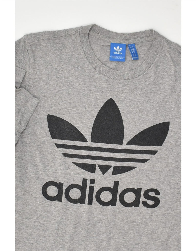 ADIDAS Mens Graphic T-Shirt Top Small Grey Cotton | Vintage Adidas | Thrift | Second-Hand Adidas | Used Clothing | Messina Hembry 