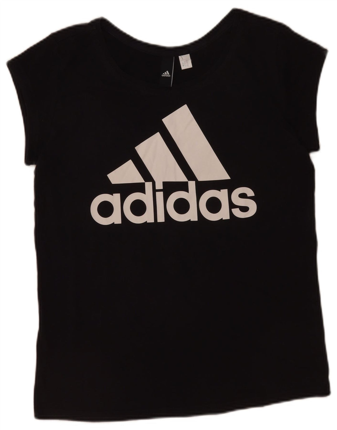 Adidas Womens Graphic T-Shirt Top UK 12 Medium Black