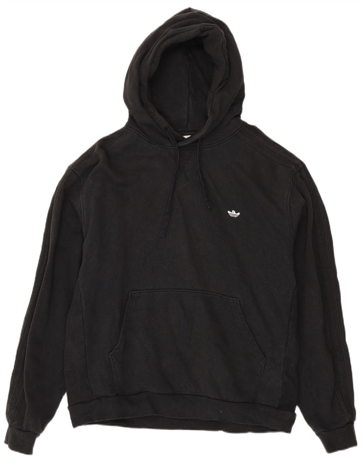 Nike Mens Hoodie Jumper Large Black Cotton