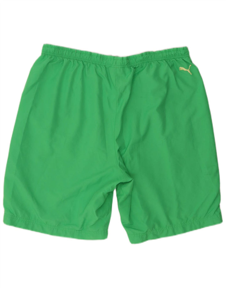 Puma Mens Graphic Sport Shorts XL  Green Polyester