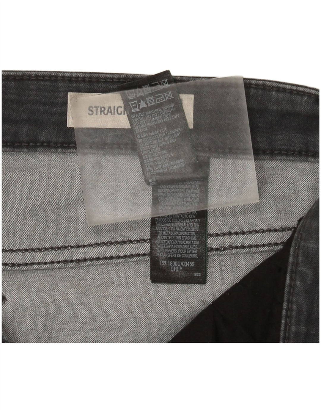 Marks & Spencer Womens Regular Straight Jeans UK 14 Large W32 L30 Grey