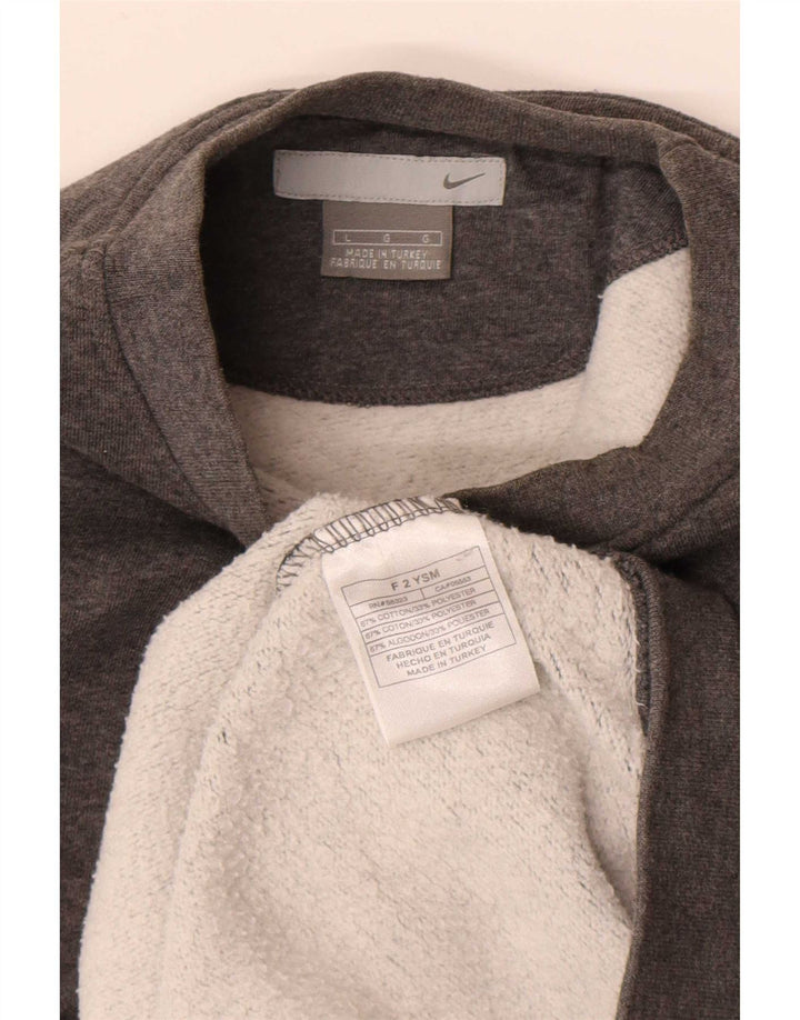 Nike Mens Sweatshirt Jumper Large Grey Flecked Cotton