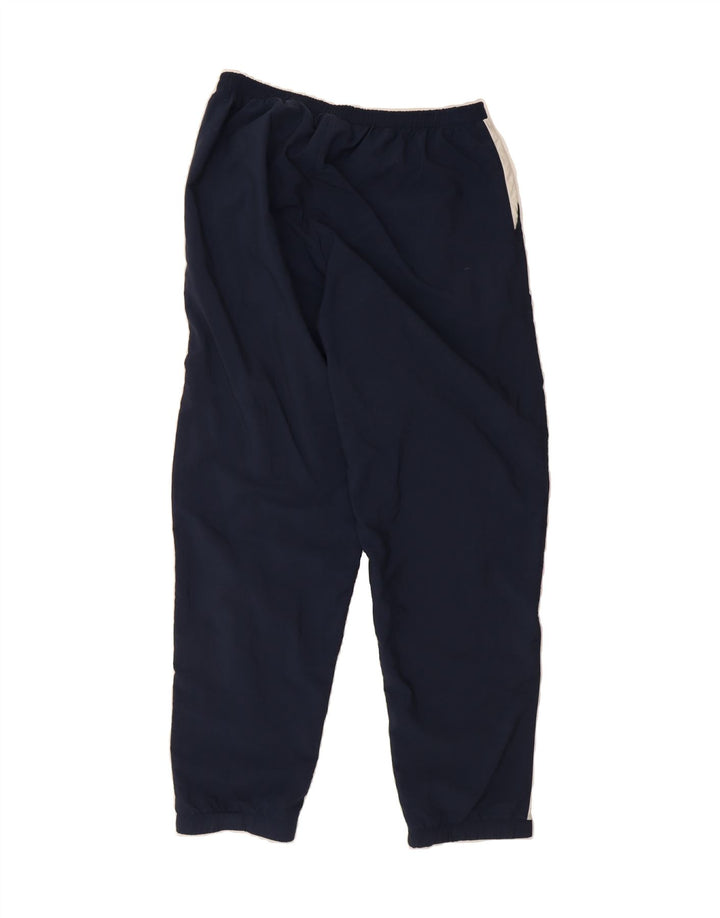 TACTEL Mens Tracksuit Trousers Joggers Large  Navy Blue Colourblock Vintage Tactel and Second-Hand Tactel from Messina Hembry 