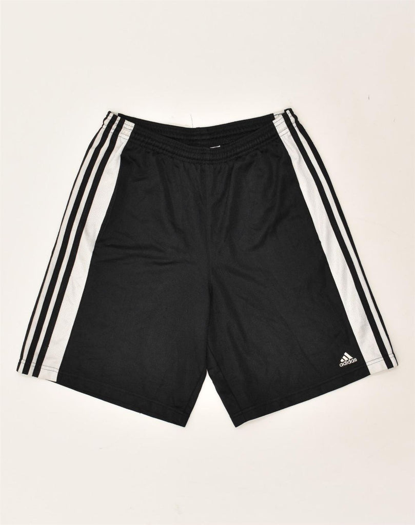 ADIDAS Mens Sport Shorts Small Black Polyester | Vintage Adidas | Thrift | Second-Hand Adidas | Used Clothing | Messina Hembry 