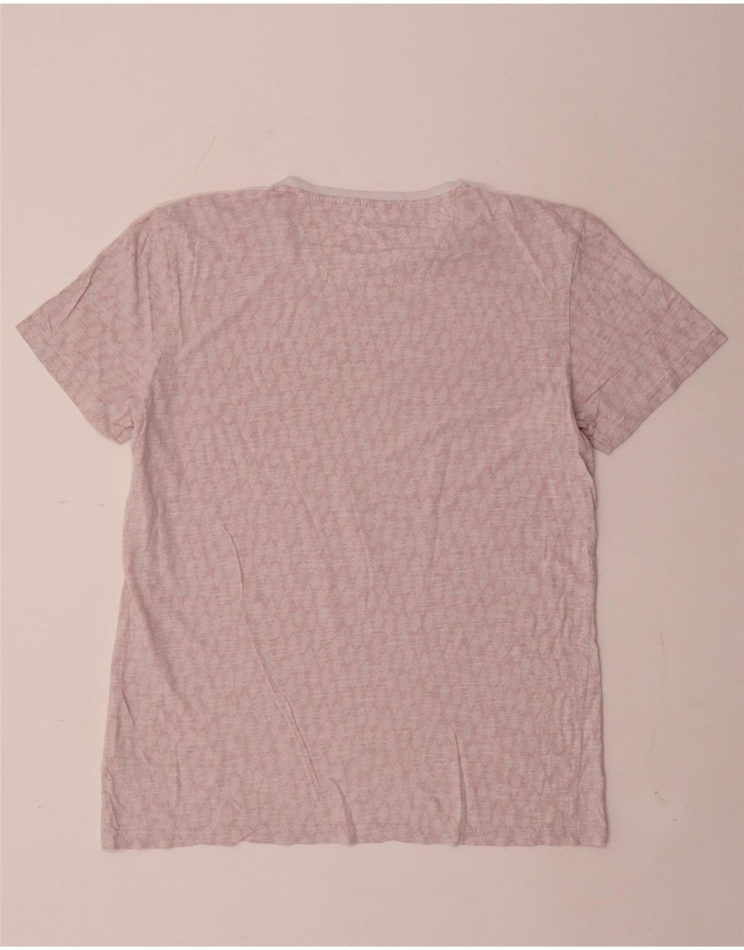 Fat Face Mens T-Shirt Top Medium Pink Paisley Cotton