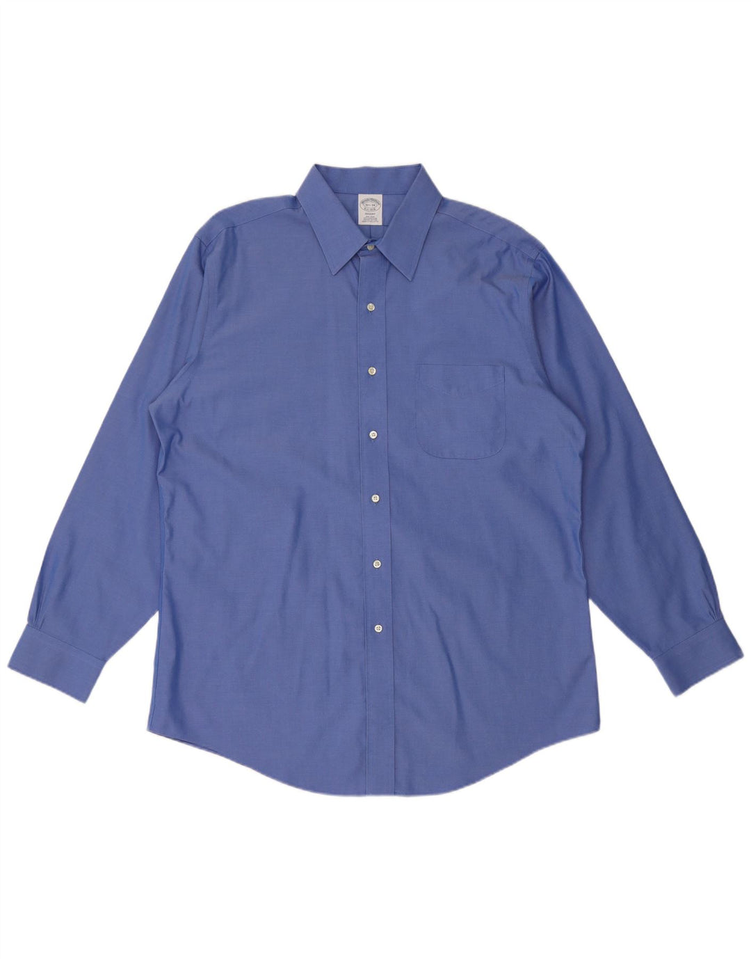 BROOKS BROTHERS Mens Regent Shirt Size 16 1/2 Large  Blue Cotton