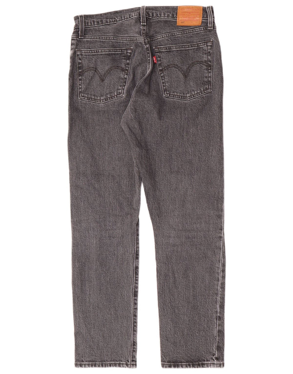 Levi's Womens 501 Straight Jeans W28 L28 Grey Cotton