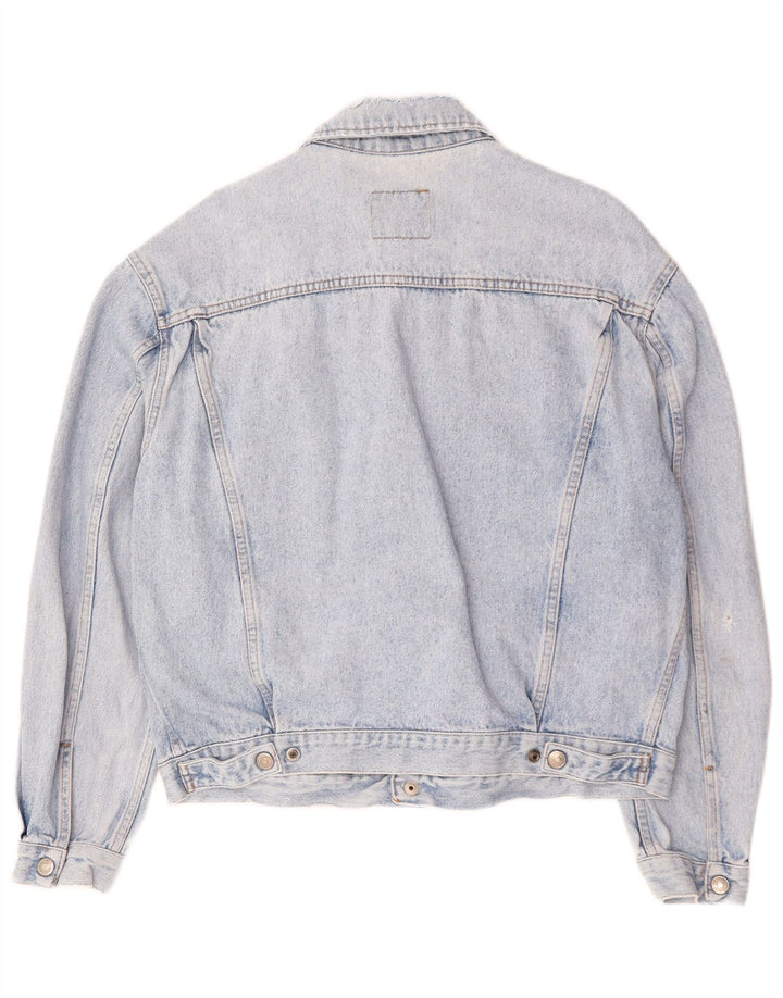 SPITFIRE Mens Denim Jacket UK 38 Medium Blue Cotton