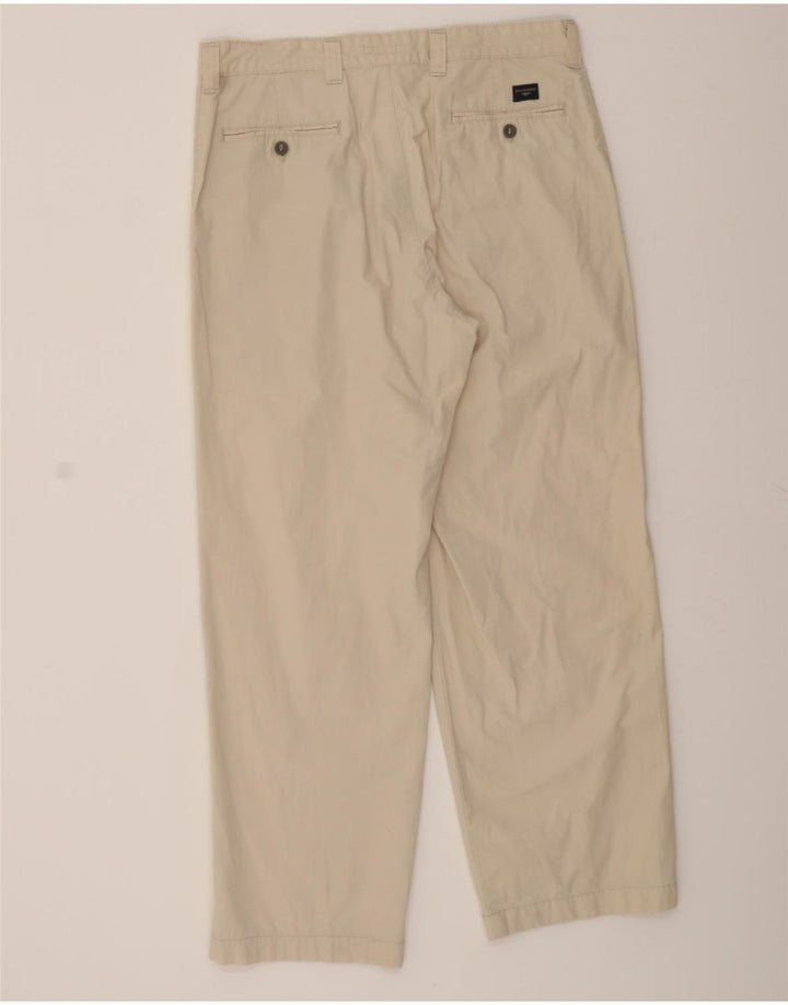 DOCKERS Mens Straight Chino Trousers W34 L29 Beige Vintage Dockers and Second-Hand Dockers from Messina Hembry 