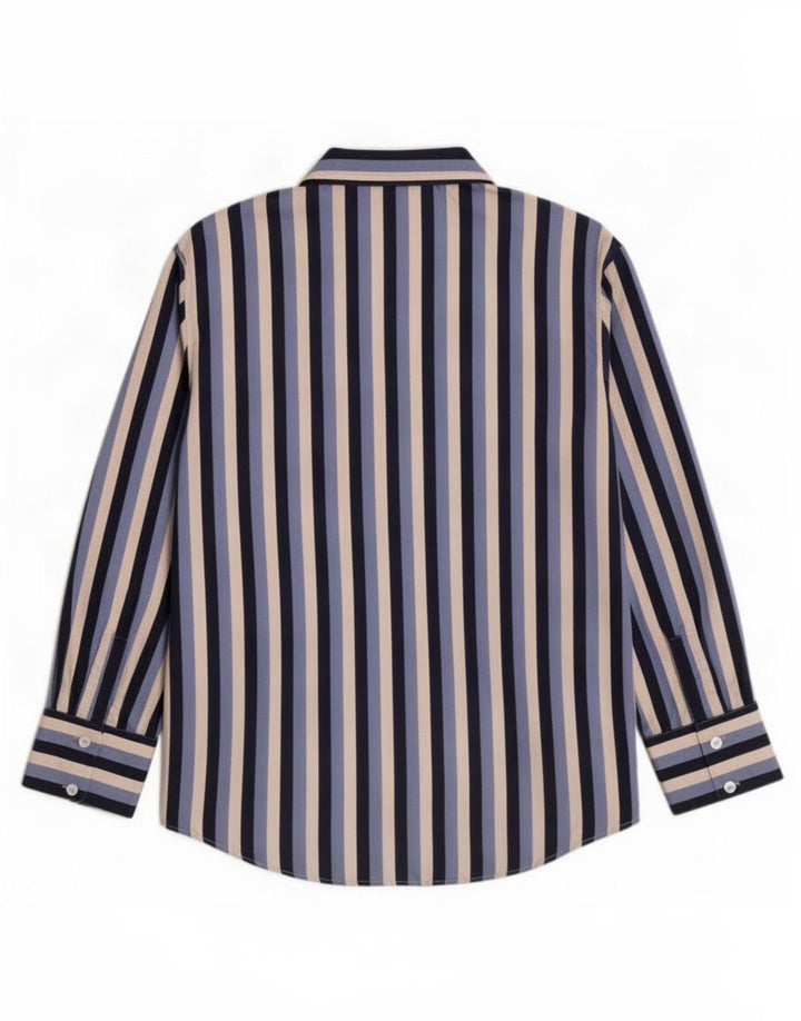 Zara Womens Shirt Blouse UK 10 Small Blue Striped Polyester