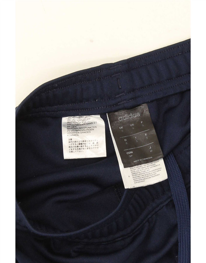 Adidas Mens Climalite Tracksuit Trousers Small Navy Blue Polyester