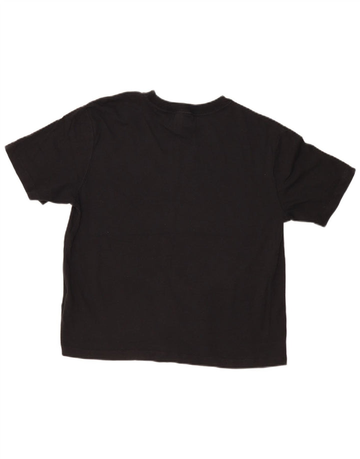 Nike Womens Oversized Graphic T-Shirt Top UK 10 Small Black Cotton