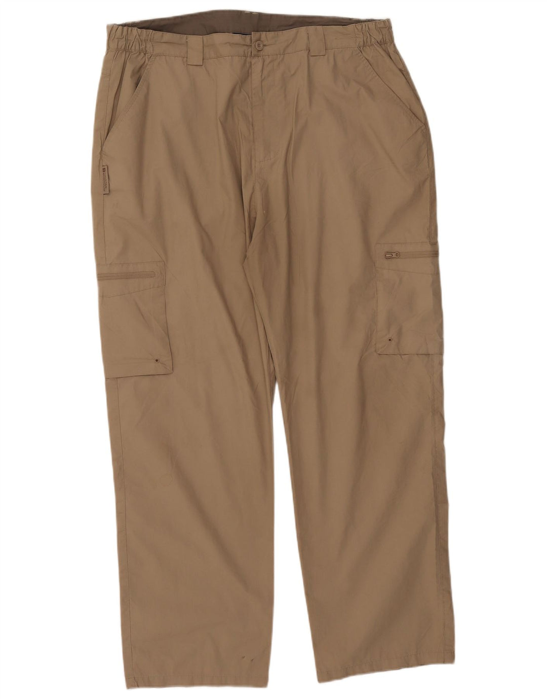 Mountain Warehouse Mens Straight Cargo Trousers W40 L29 Beige Polyester