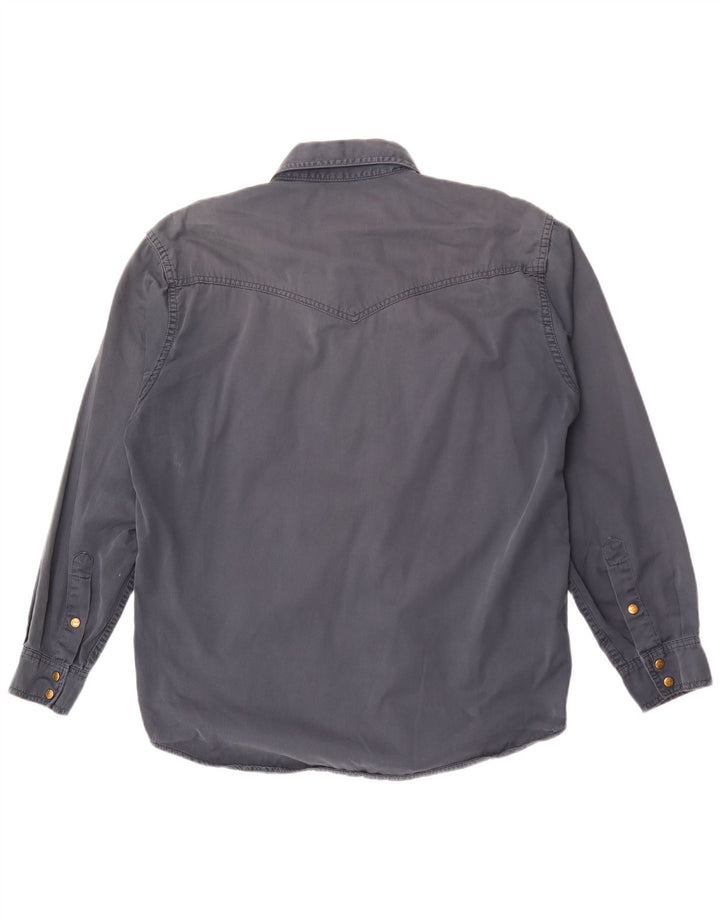 Wrangler Mens Western Shirt Medium Grey