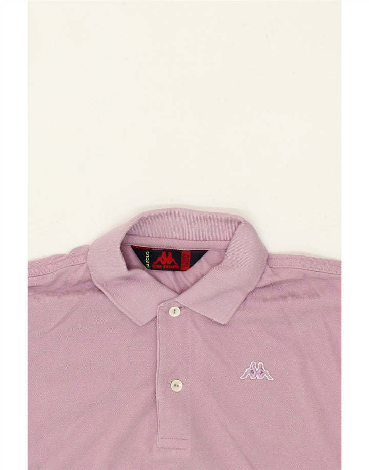 KAPPA Boys Polo Shirt 11-12 Years Pink Cotton Vintage Kappa and Second-Hand Kappa from Messina Hembry 