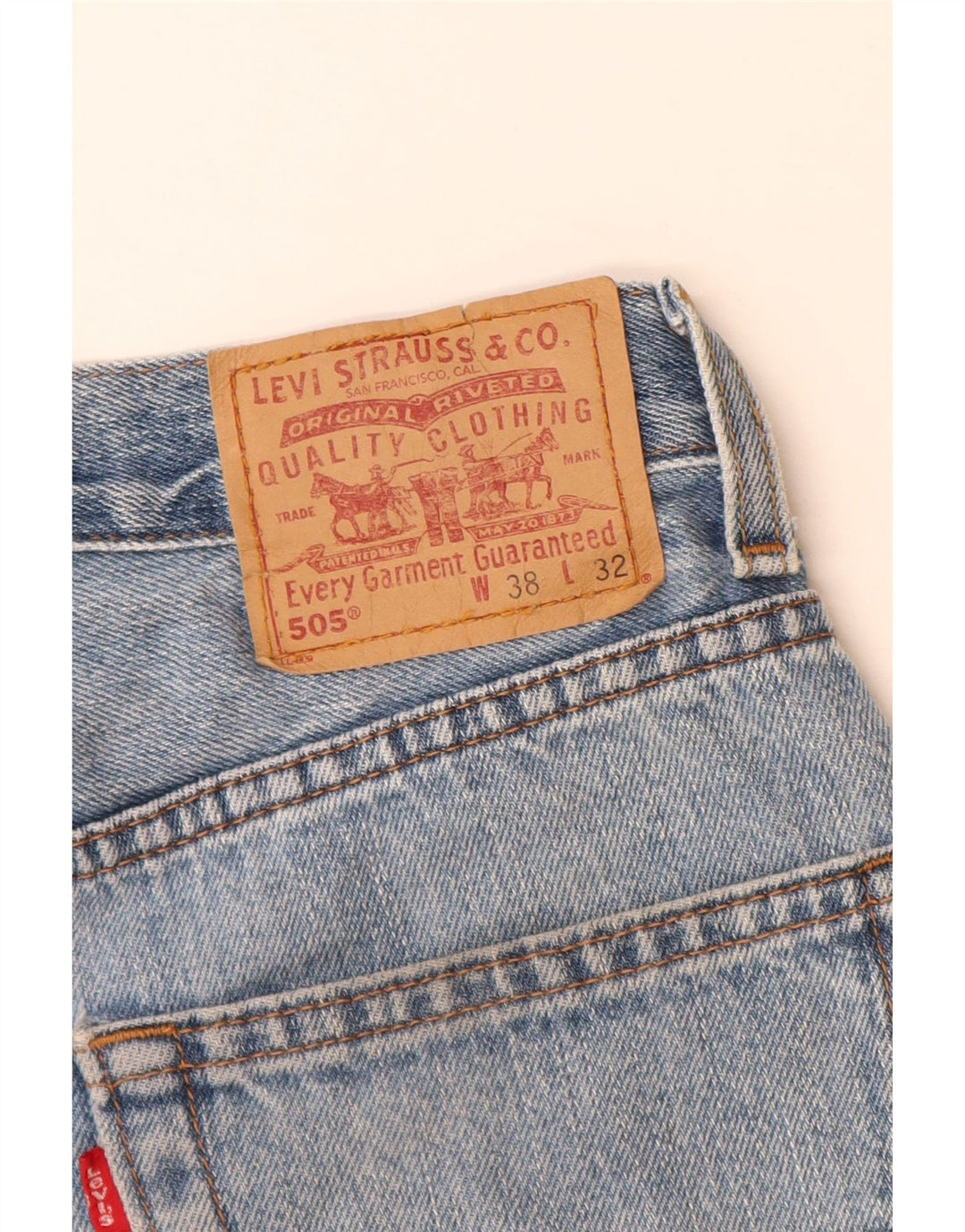 Levi's Womens 505 Denim Shorts W38 XL Blue