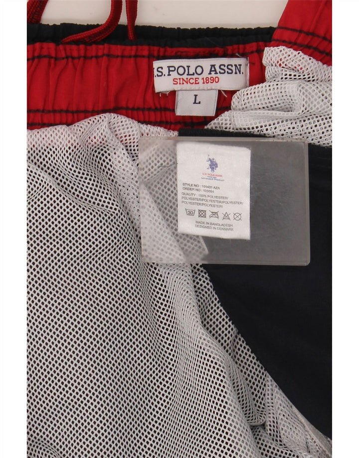 U.S. Polo Assn. Mens Swimming Shorts Large  Navy Blue Polyester