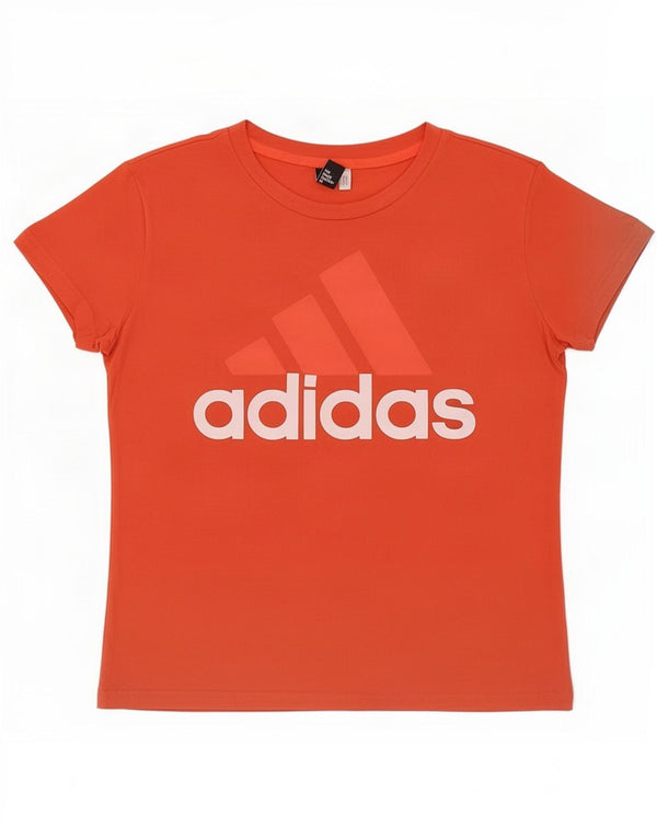 Adidas Womens Graphic T-Shirt Top UK 16 Large Orange