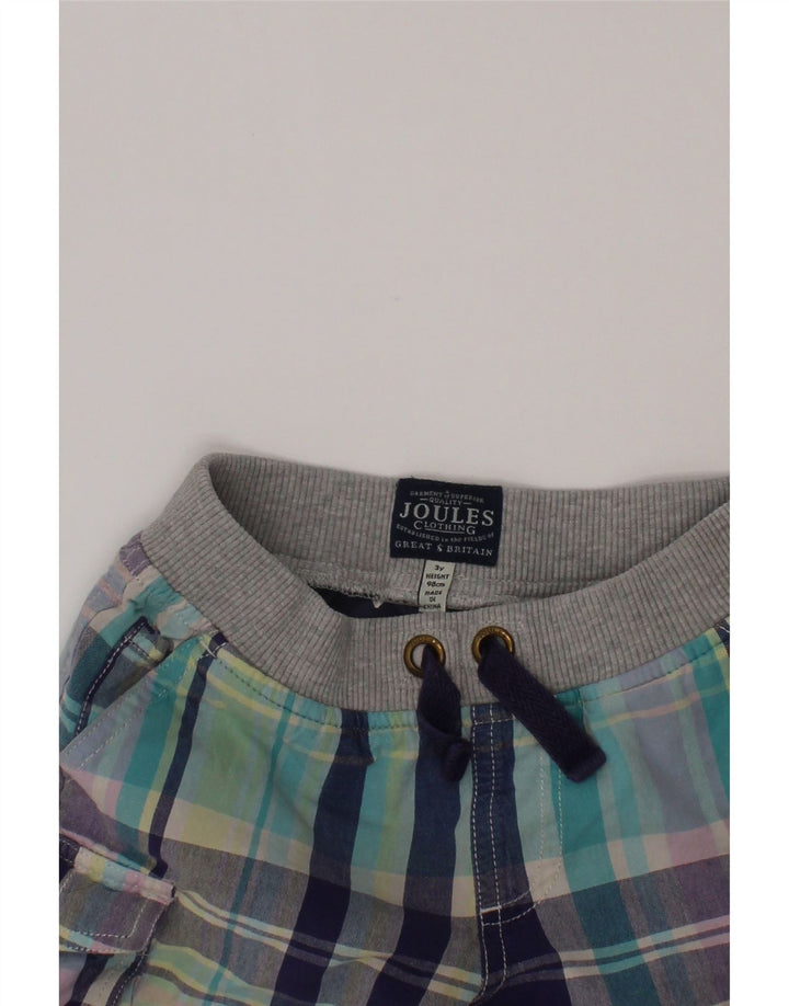 Joules Girls Cargo Shorts 2-3 Years W20 Multicoloured Check