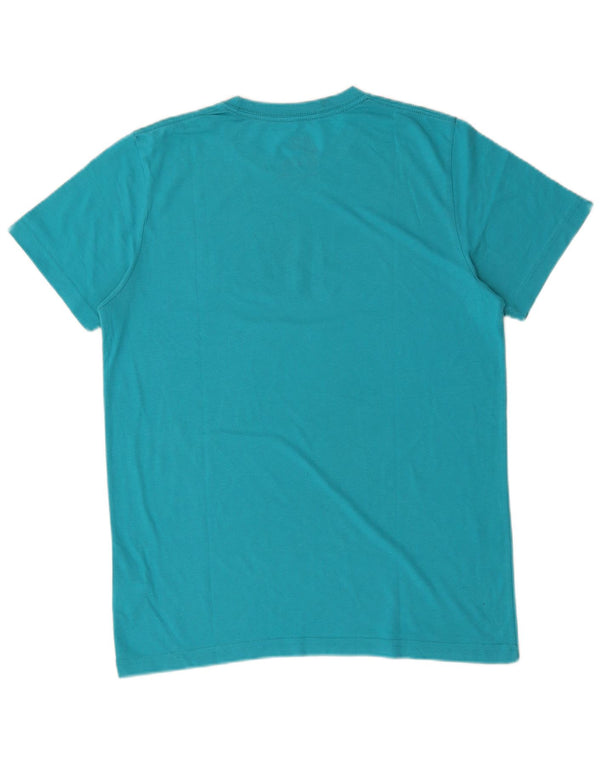Nike Womens Slim Fit Graphic T-Shirt Top UK 16 Large Blue Polyester