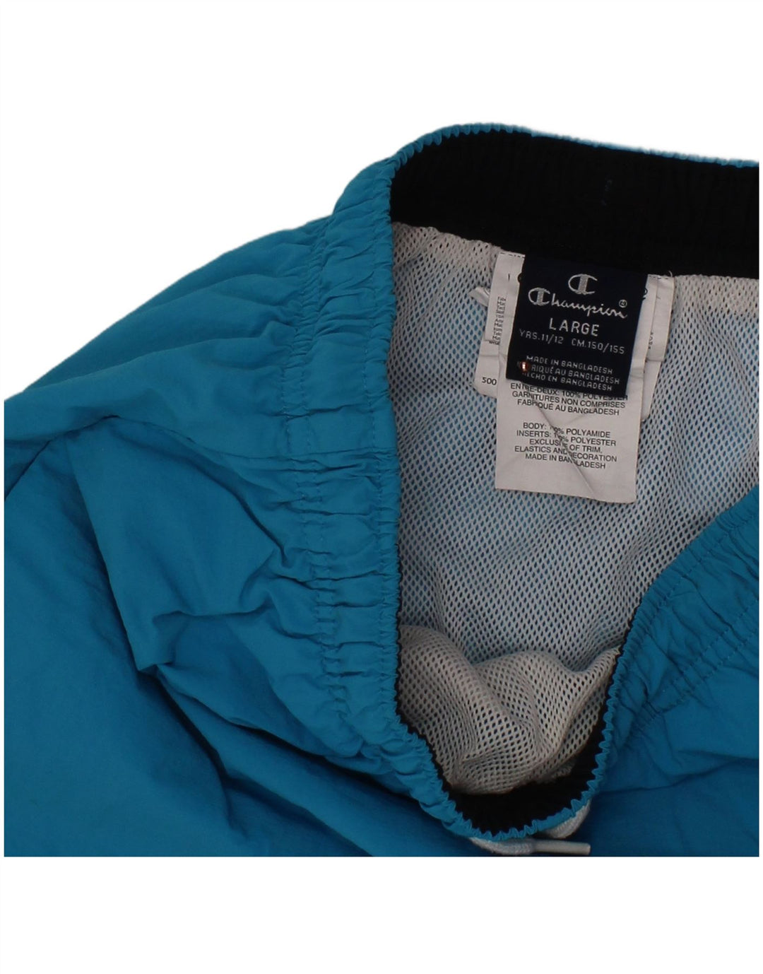 CHAMPION Boys Sport Shorts 11-12 Years Large Blue Polyamide
