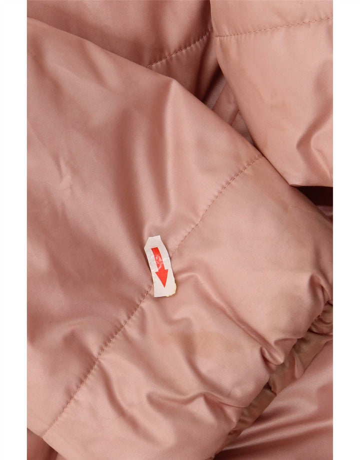 Belfe & Womens Hooded Oversized Padded Jacket IT 46 Large Pink Polyester