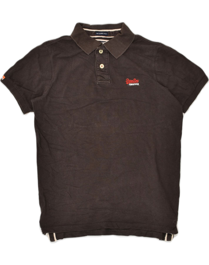 SUPERDRY Mens The Classic Polo Graphic Polo Shirt Large Brown Cotton | Vintage Superdry | Thrift | Second-Hand Superdry | Used Clothing | Messina Hembry 