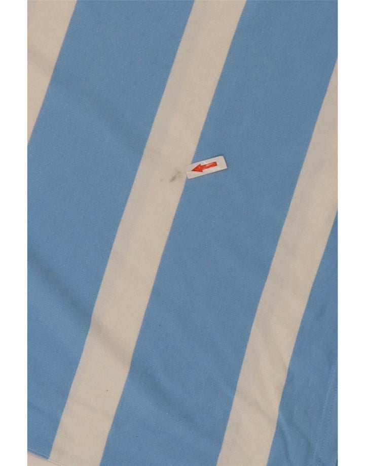 Gant Mens Polo Shirt Large Blue Striped Cotton