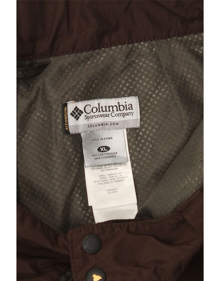 COLUMBIA Mens Omni-Tech Ski Trousers XL  Brown Nylon
