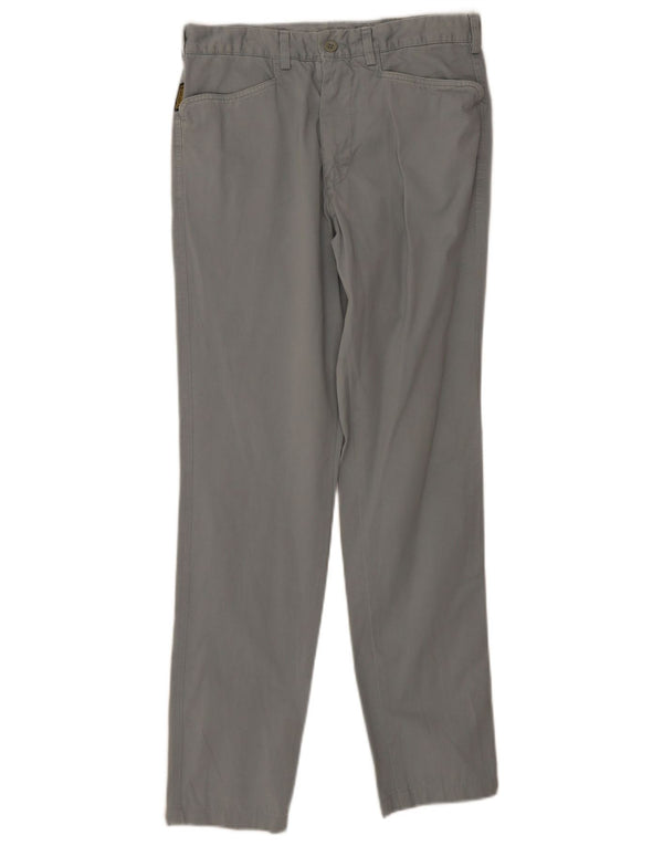 Armani Mens Slim Casual Trousers IT 48 Medium W30 L30 Grey Cotton