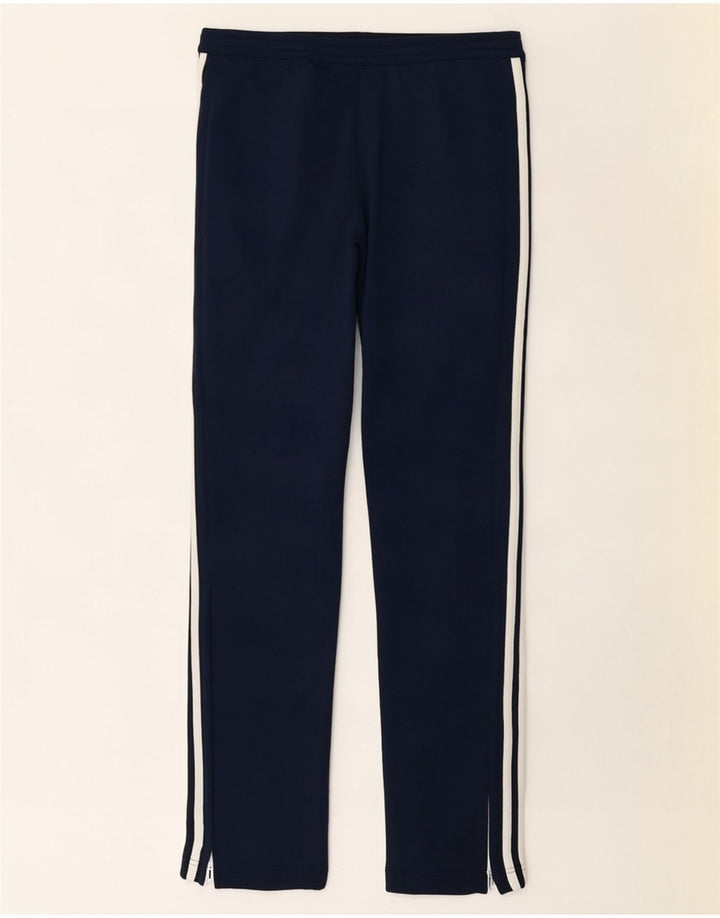 Adidas Womens Graphic Tracksuit Trousers UK 8/10 Small Navy Blue Polyester
