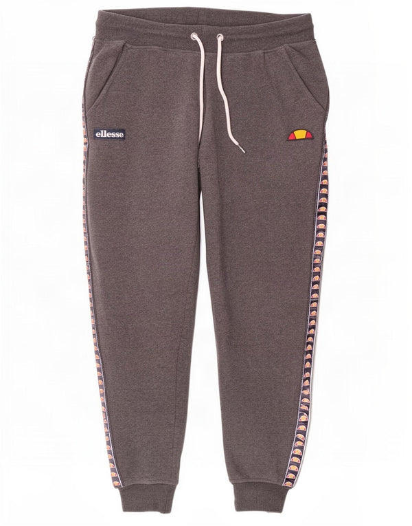 Ellesse Mens Graphic Tracksuit Trousers Joggers Large Grey Colourblock