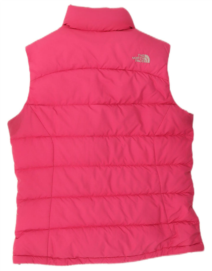 The North Face Womens Padded Gilet UK 10 Small Pink Polyester