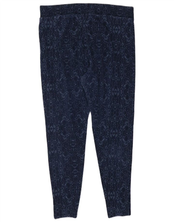 Marks & Spencer Womens Leggings UK 18 XL Blue Ikat