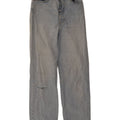 Levi's Womens Ribcage Distressed Straight Jeans W27 L29 Blue Cotton