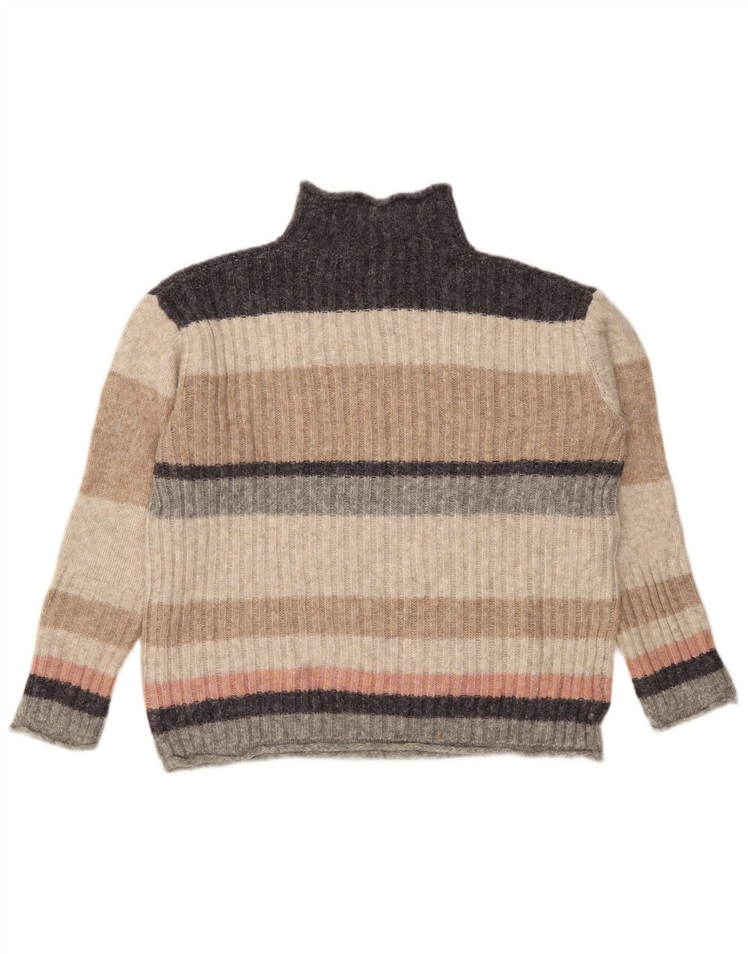 Marks & Spencer Womens Turtle Neck Jumper Sweater UK 12 Medium Multicoloure