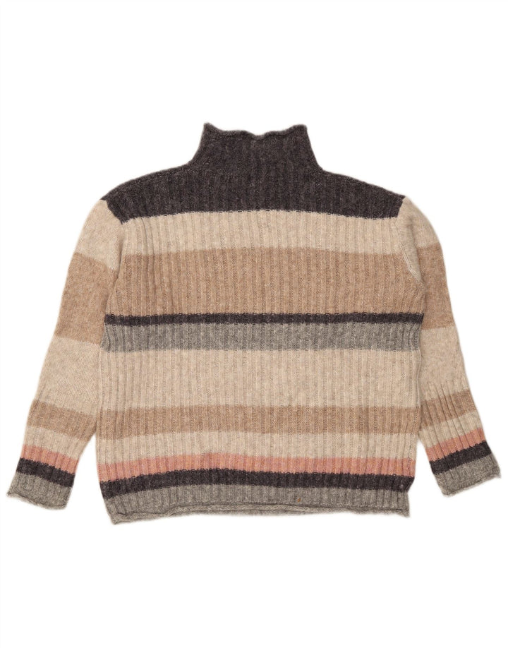 Marks & Spencer Womens Turtle Neck Jumper Sweater UK 12 Medium Multicoloure