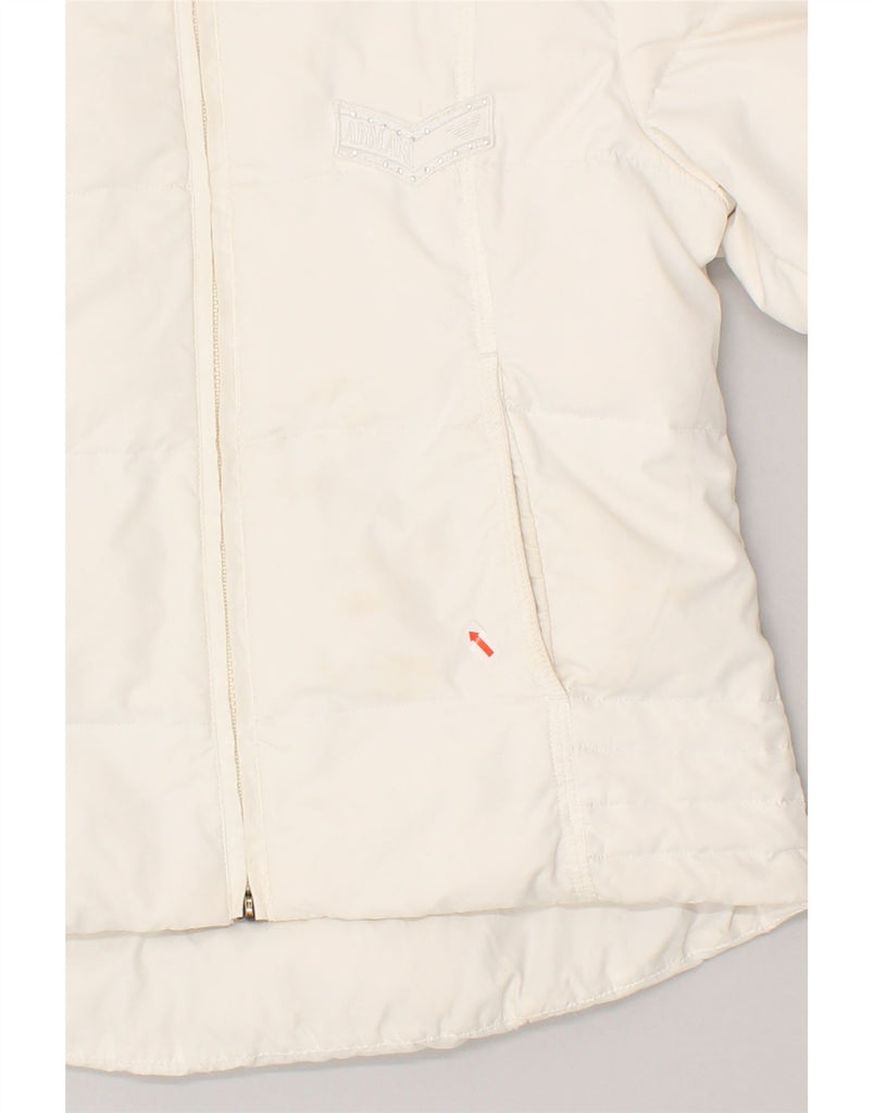 ARMANI JUNIOR Girls Padded Jacket 9-10 Years White Polyester | Vintage Armani Junior | Thrift | Second-Hand Armani Junior | Used Clothing | Messina Hembry 