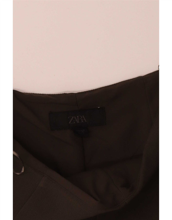 Zara Womens High Waist Casual Shorts Medium W28 Brown