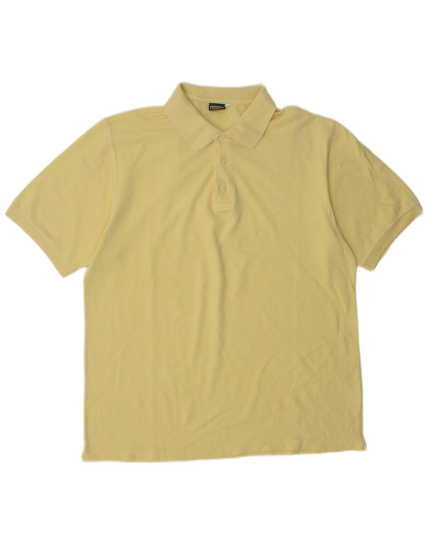 Invicta Mens Polo Shirt Large Yellow Cotton