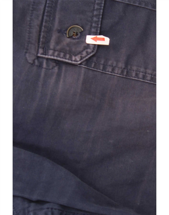 Timberland Mens Cargo Shorts W42 2XL Navy Blue Cotton